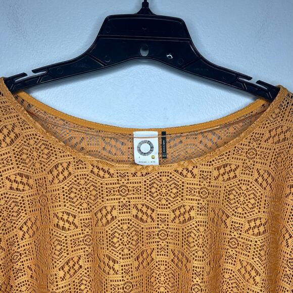 Anthropologie Akemi + Kin XS/S Bratton Sheer Lace Boxy Oversized Drop Sleeve Top - Picture 3 of 10